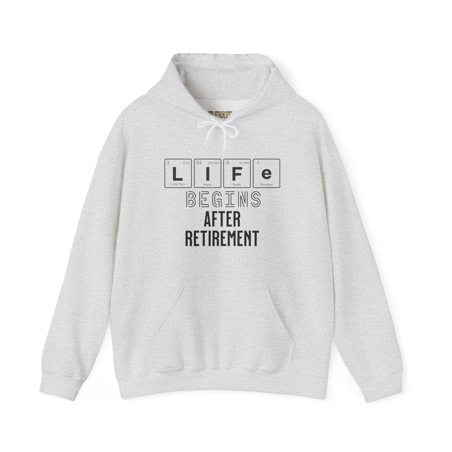Retirement Hoodie — "Life Begins After Retirement"