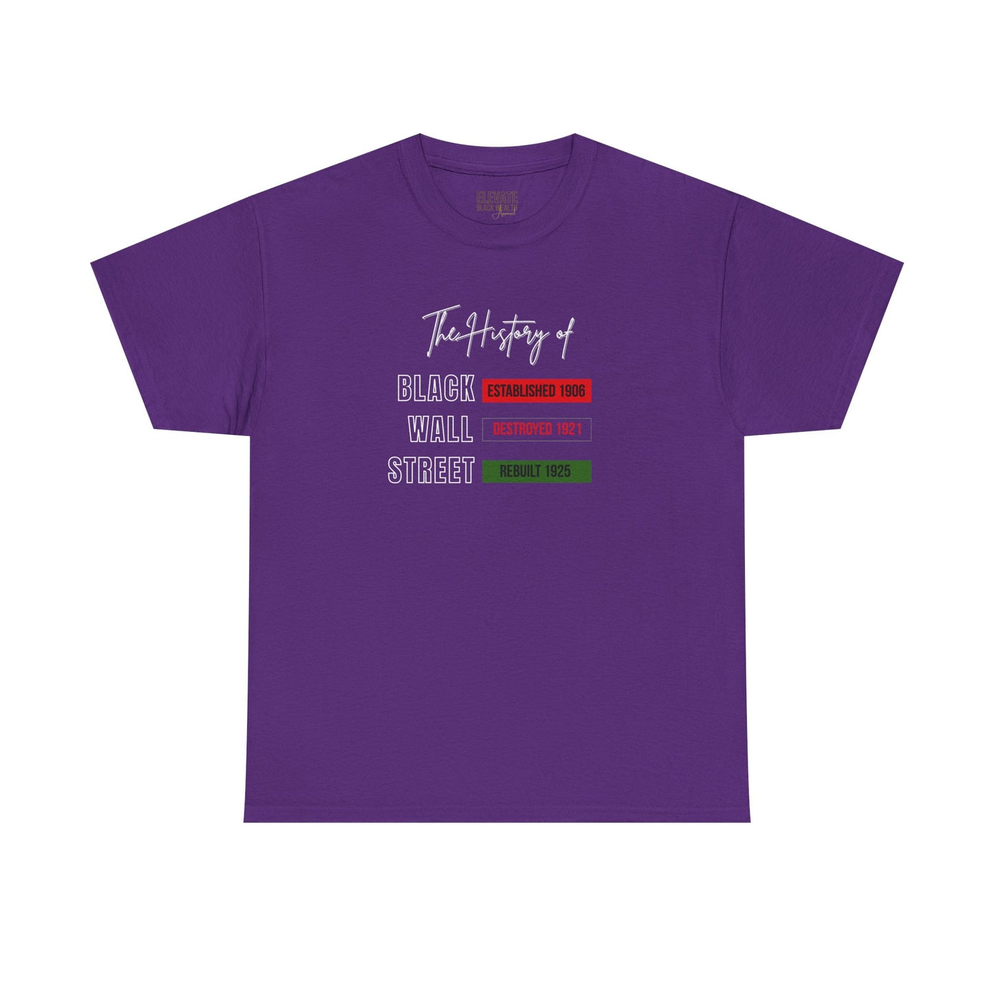 The History of Black Wall Street T-Shirt — Commemorative Black History Tee