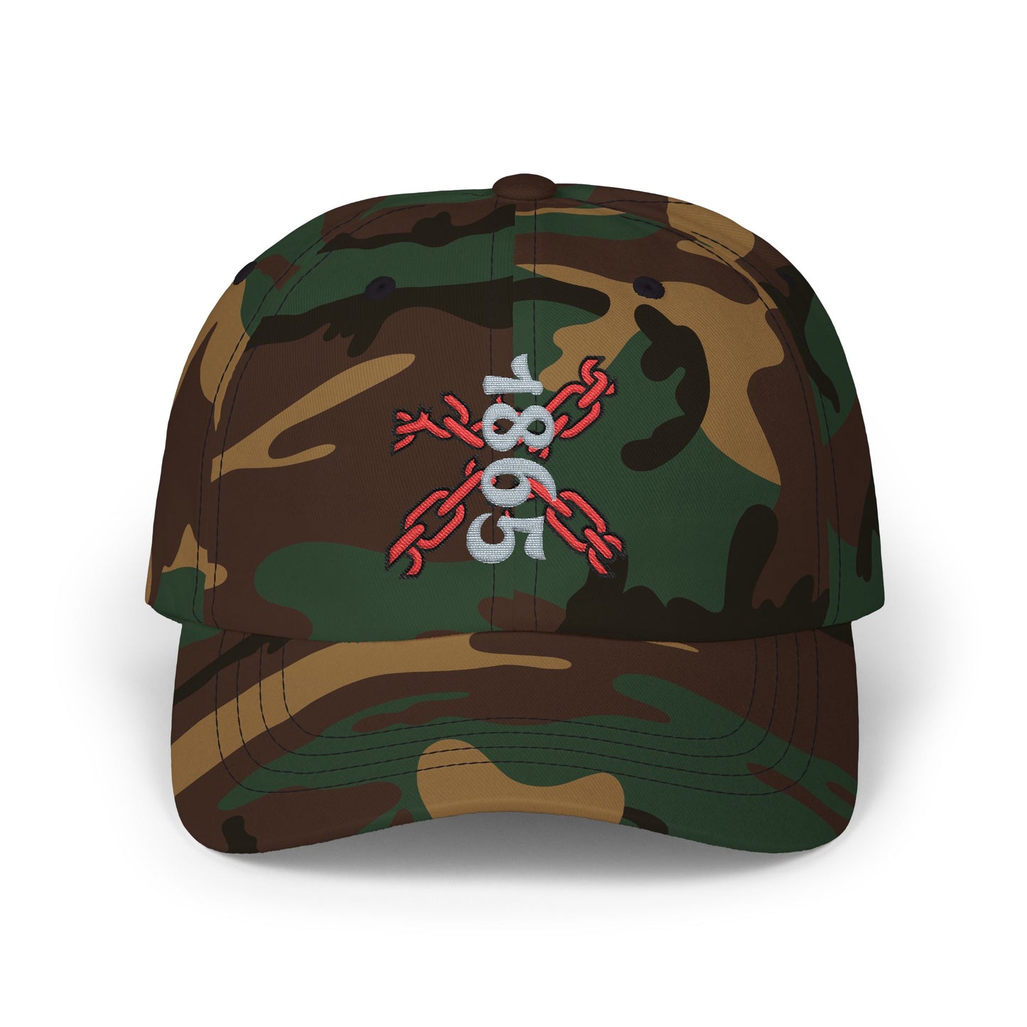 1865 Chain Cross Embroidery Cap