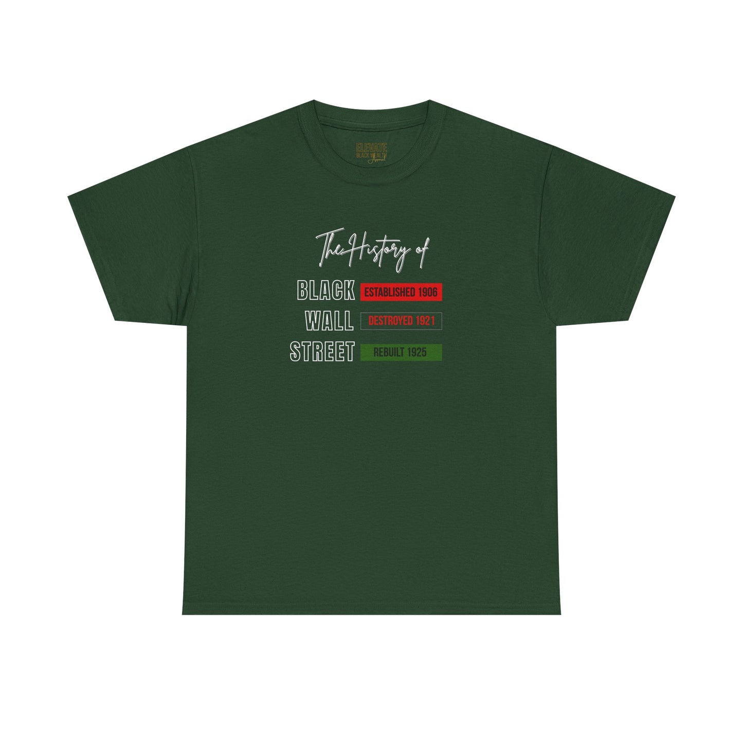 The History of Black Wall Street T-Shirt — Commemorative Black History Tee
