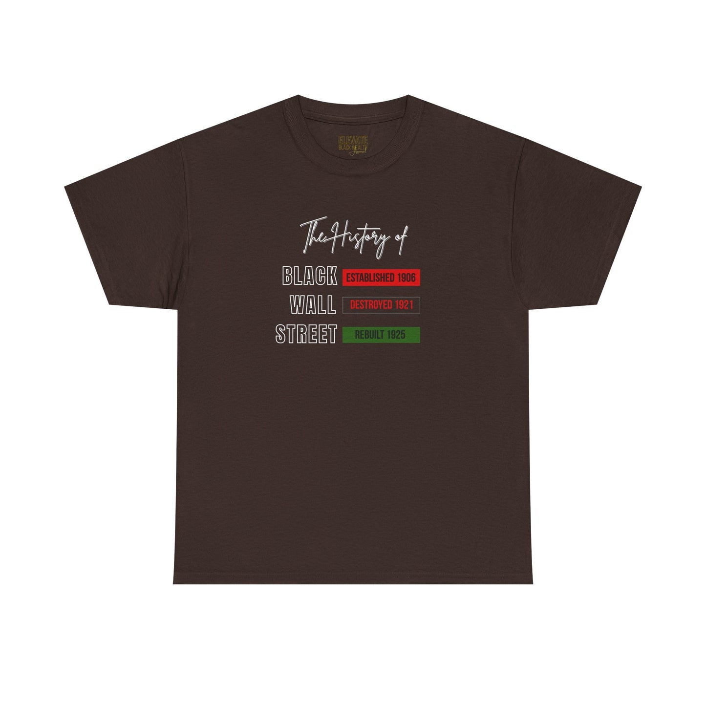 The History of Black Wall Street T-Shirt — Commemorative Black History Tee