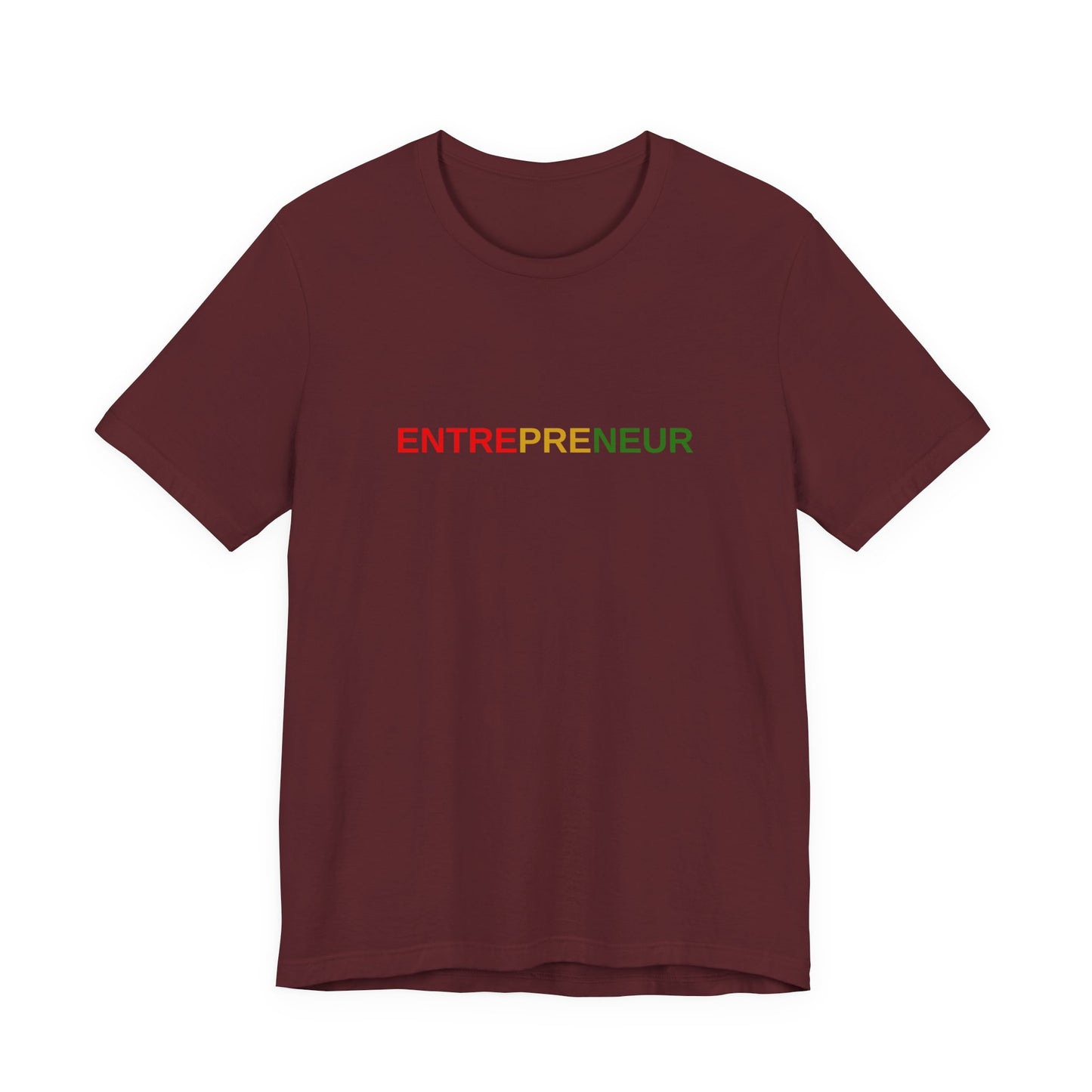 Entrepreneur Rainbow Text Tee - Entrepreneur T-Shirt