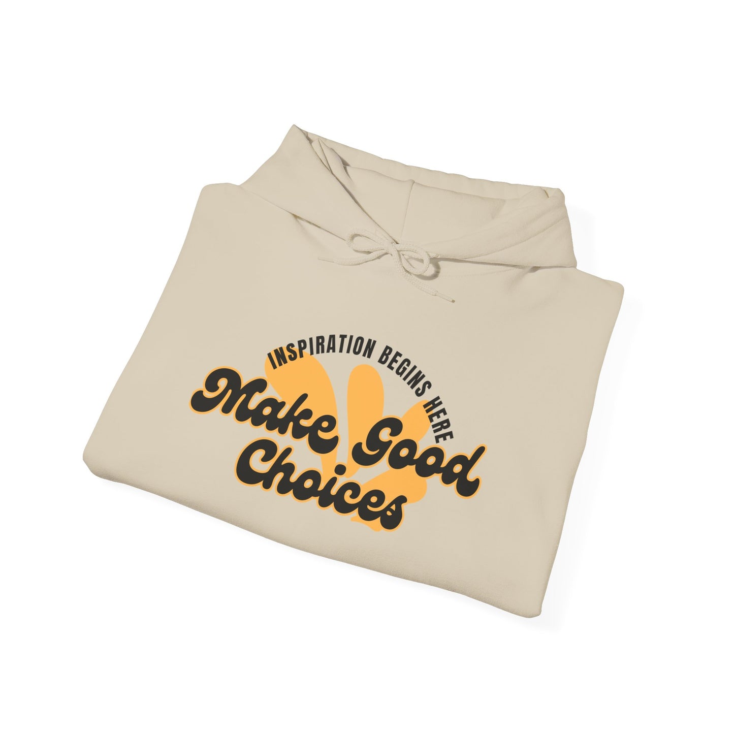 Make Good Choices Hoodie — Retro Sun Positive Message