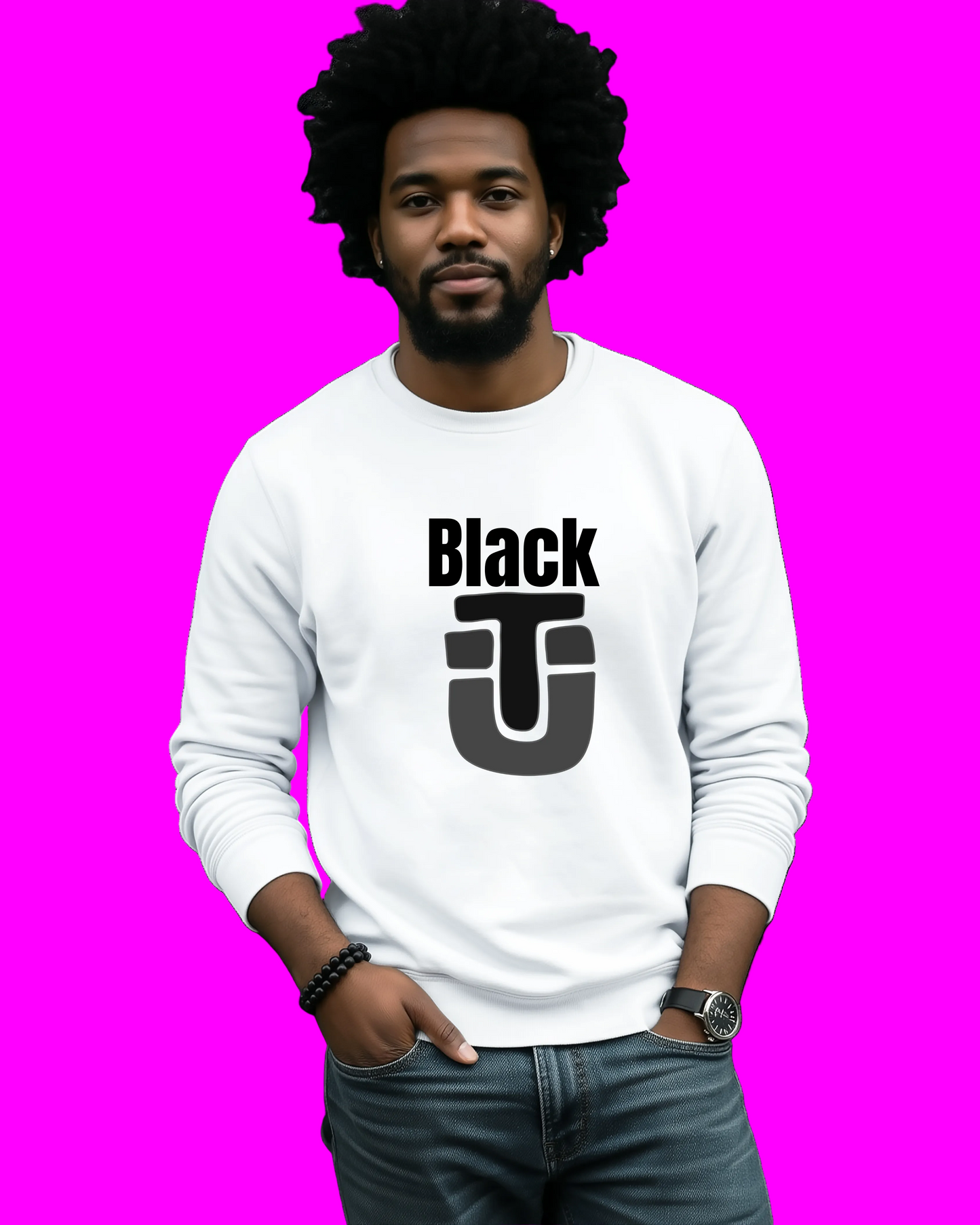Black Unity Logo Crewneck Sweatshirt