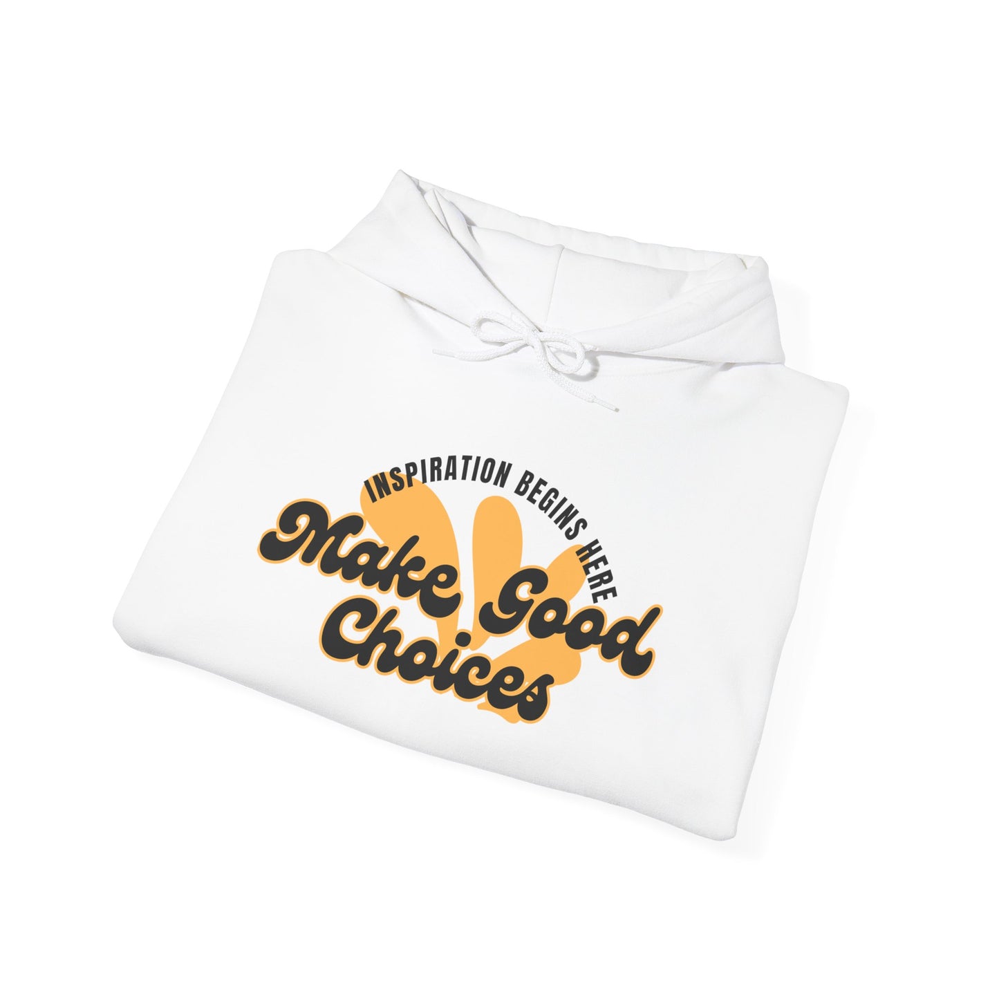 Make Good Choices Hoodie — Retro Sun Positive Message