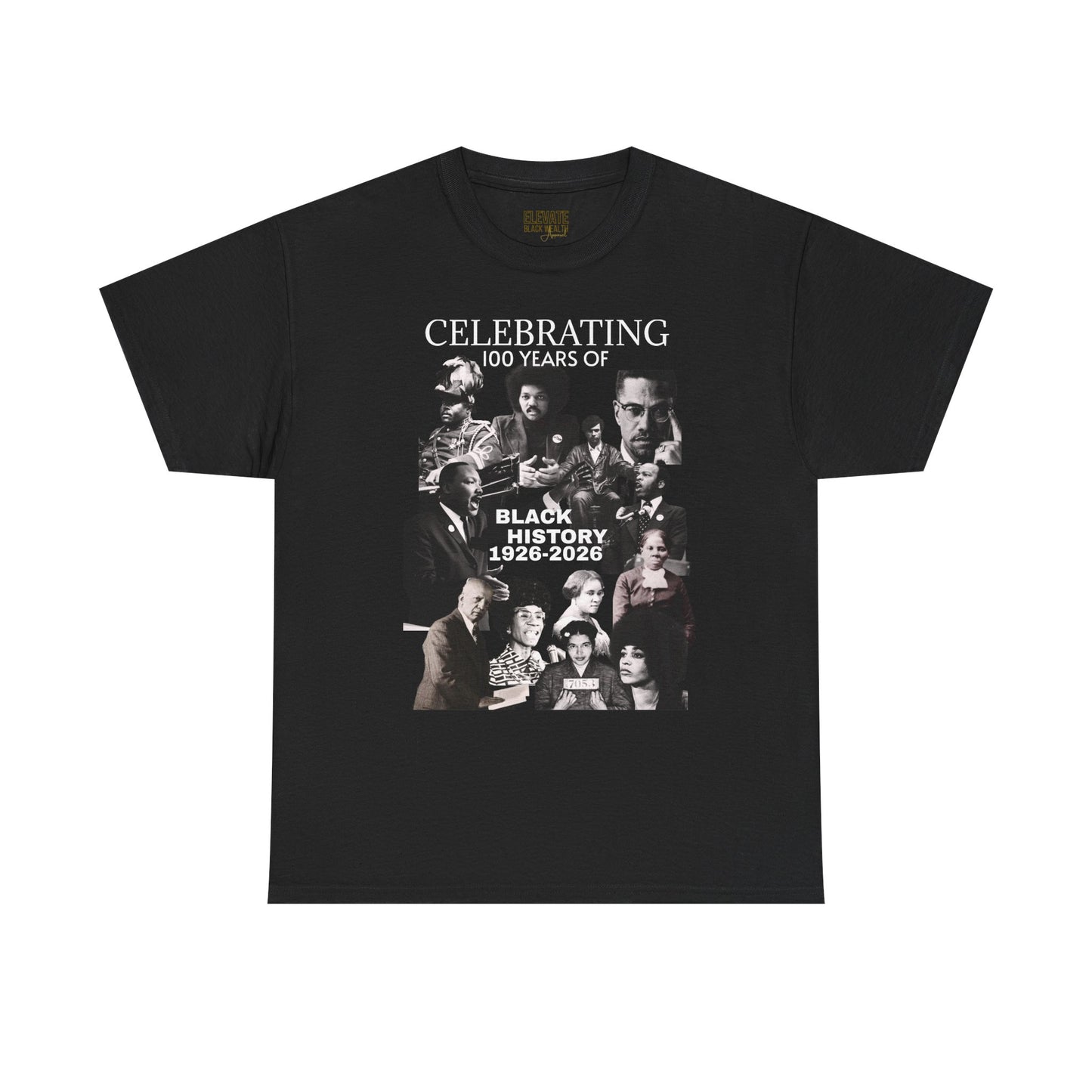 Black History 100 Years Tee — Celebrating Black History 1926–2026