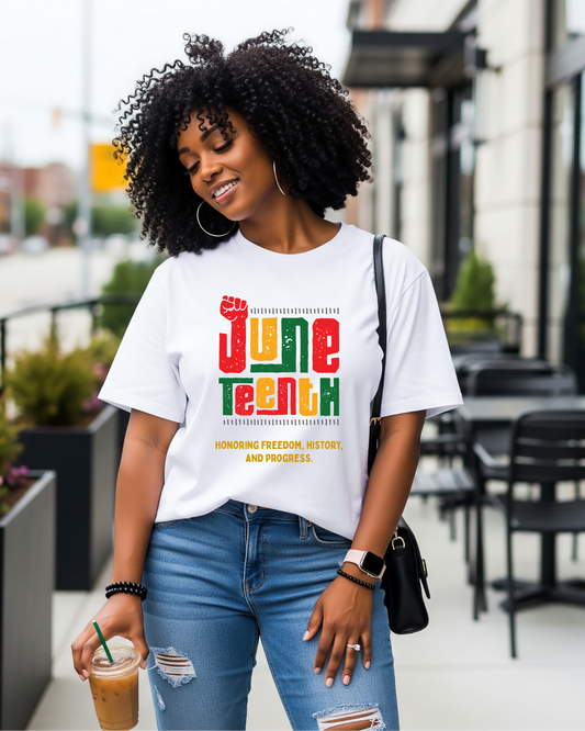 Juneteenth Celebration Tee — "Honoring Freedom, History, and Progress"
